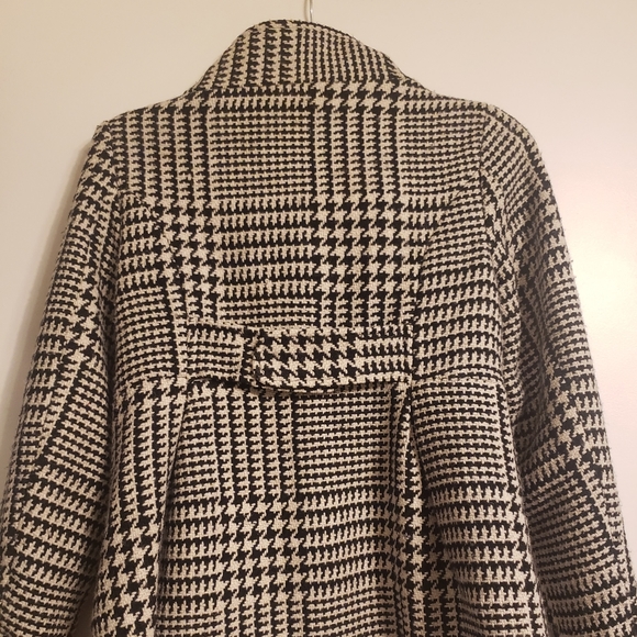 Hounds Tooth Pea Coat - Picture 2 of 4